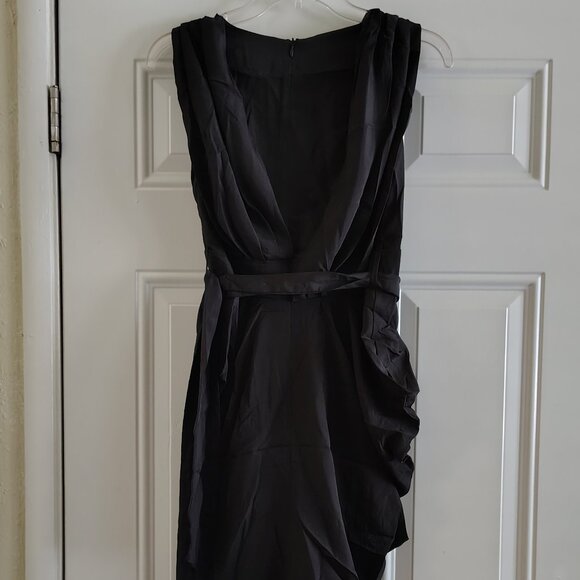 Rachael G. Grecian Style Dress with Slings, High Back, Black, Size 2 and 4 - Picture 12 of 12